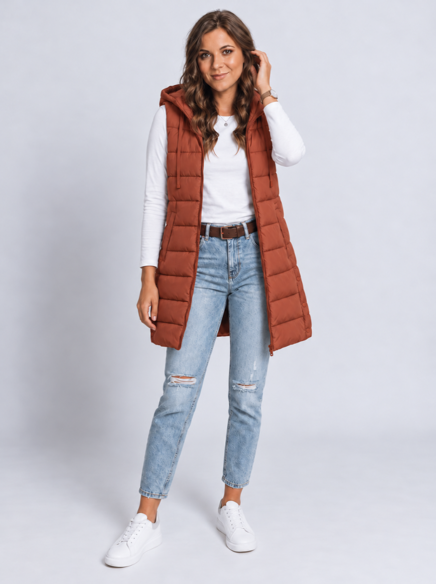 auvora™ Long Puffer Vest