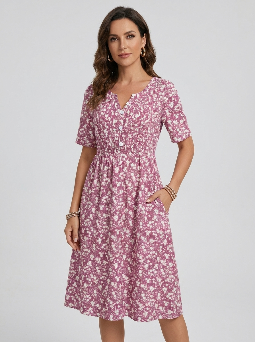 auvora™ Wildflower Midi Dress