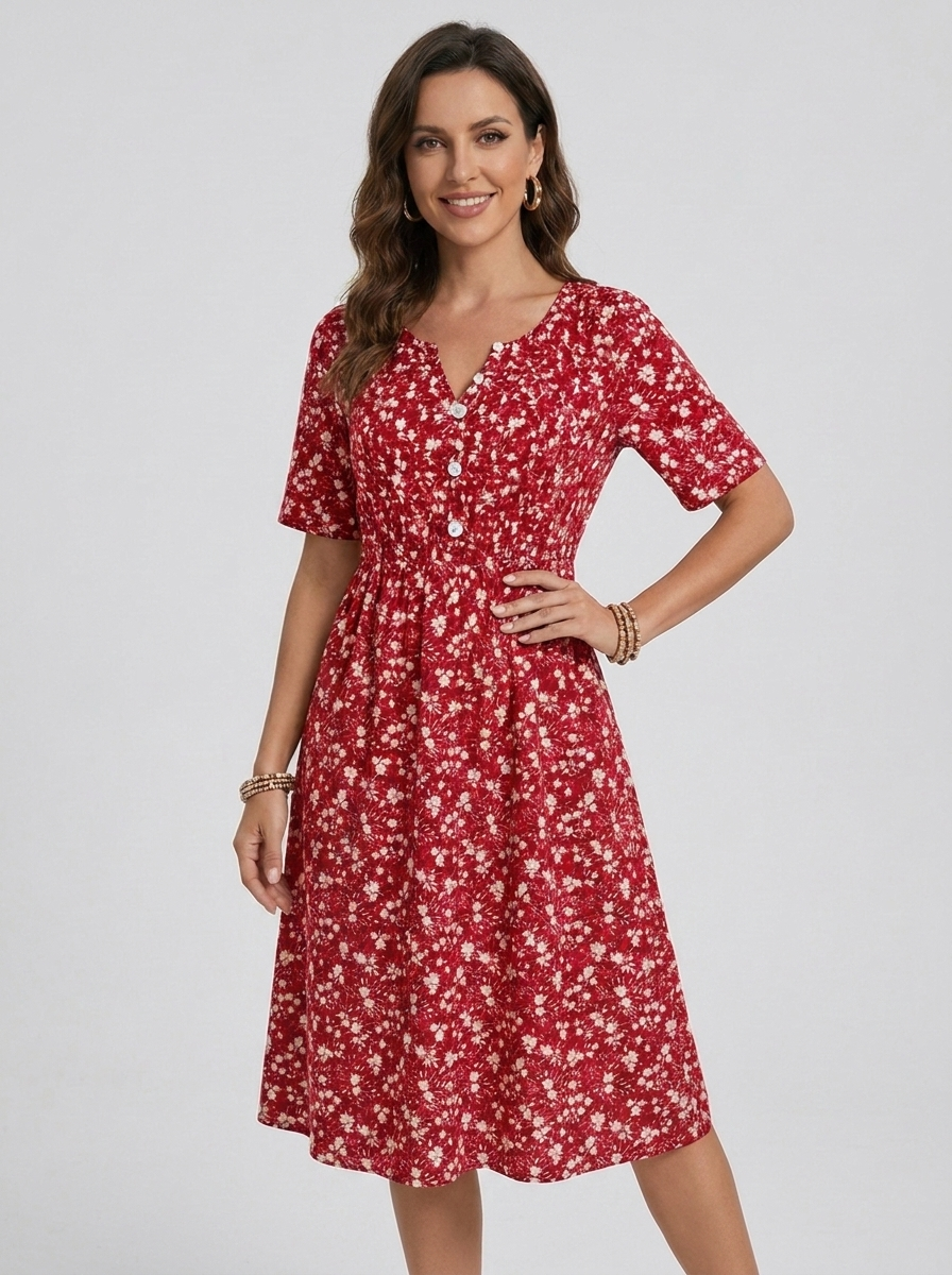 auvora™ Wildflower Midi Dress