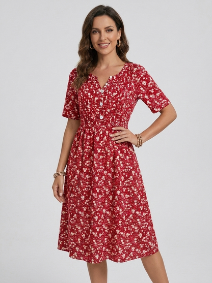 auvora™ Wildflower Midi Dress