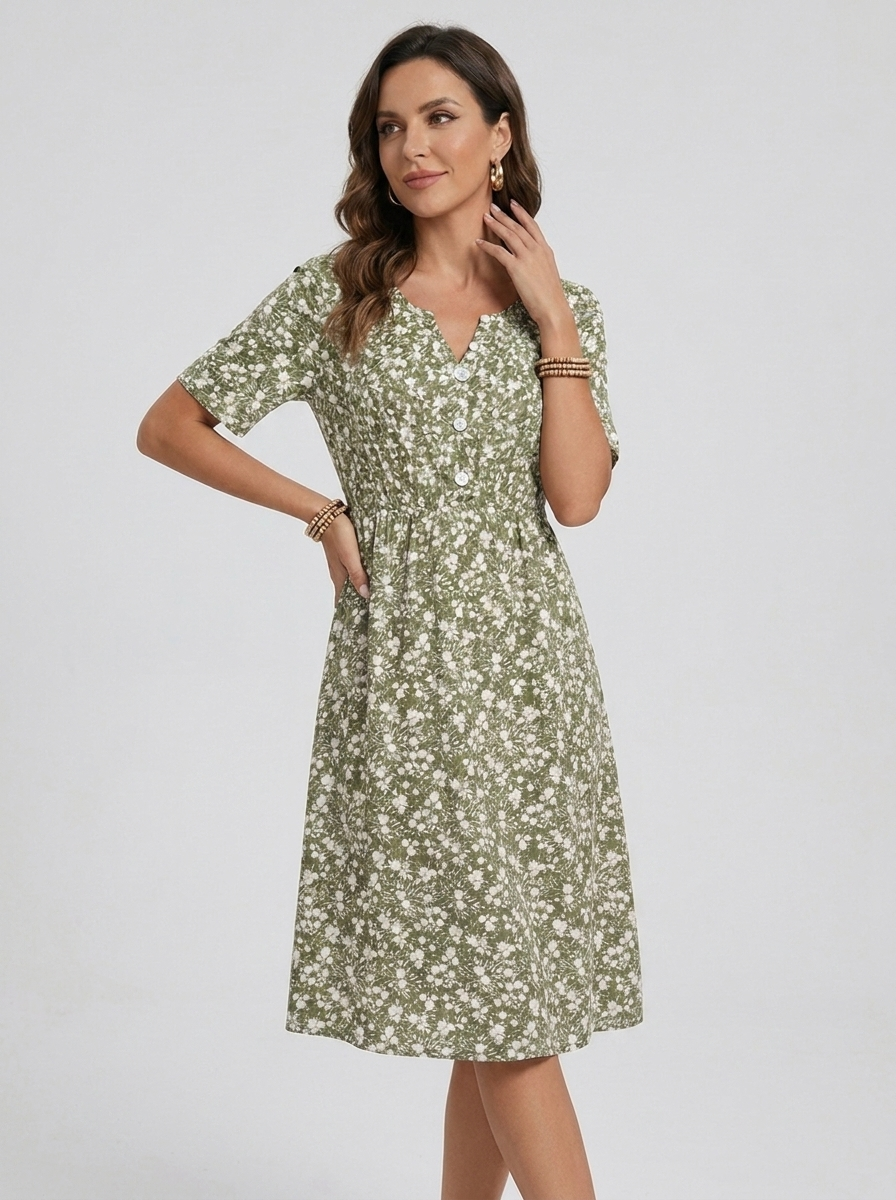 auvora™ Wildflower Midi Dress