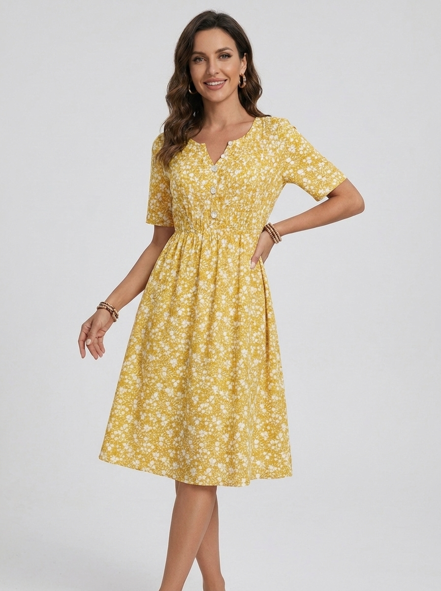 auvora™ Wildflower Midi Dress